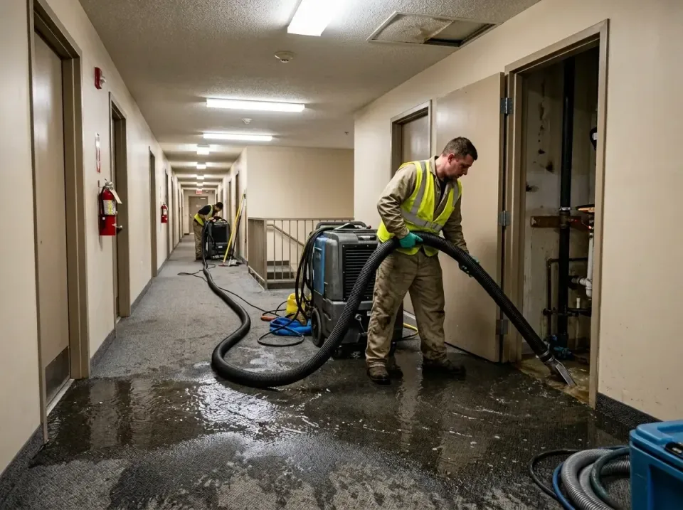 multi-unit-apartment-hallway-f-005 — frequently asked questions, Emergency Burst Pipe Water Extraction & Removal in Barbourv…